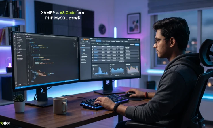 XAMPP ও VS Code দিয়ে PHP MySQL প্রজেক্ট নতুনদের পূর্ণ গাইড
